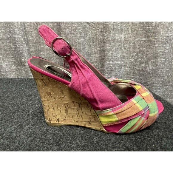Woman's pink strappy Steve Madden high heals P-CINDY 6.5 - Picture 6 of 16